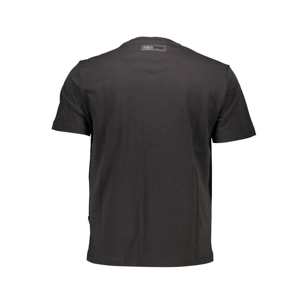 Schwarzes Baumwoll-T-Shirt