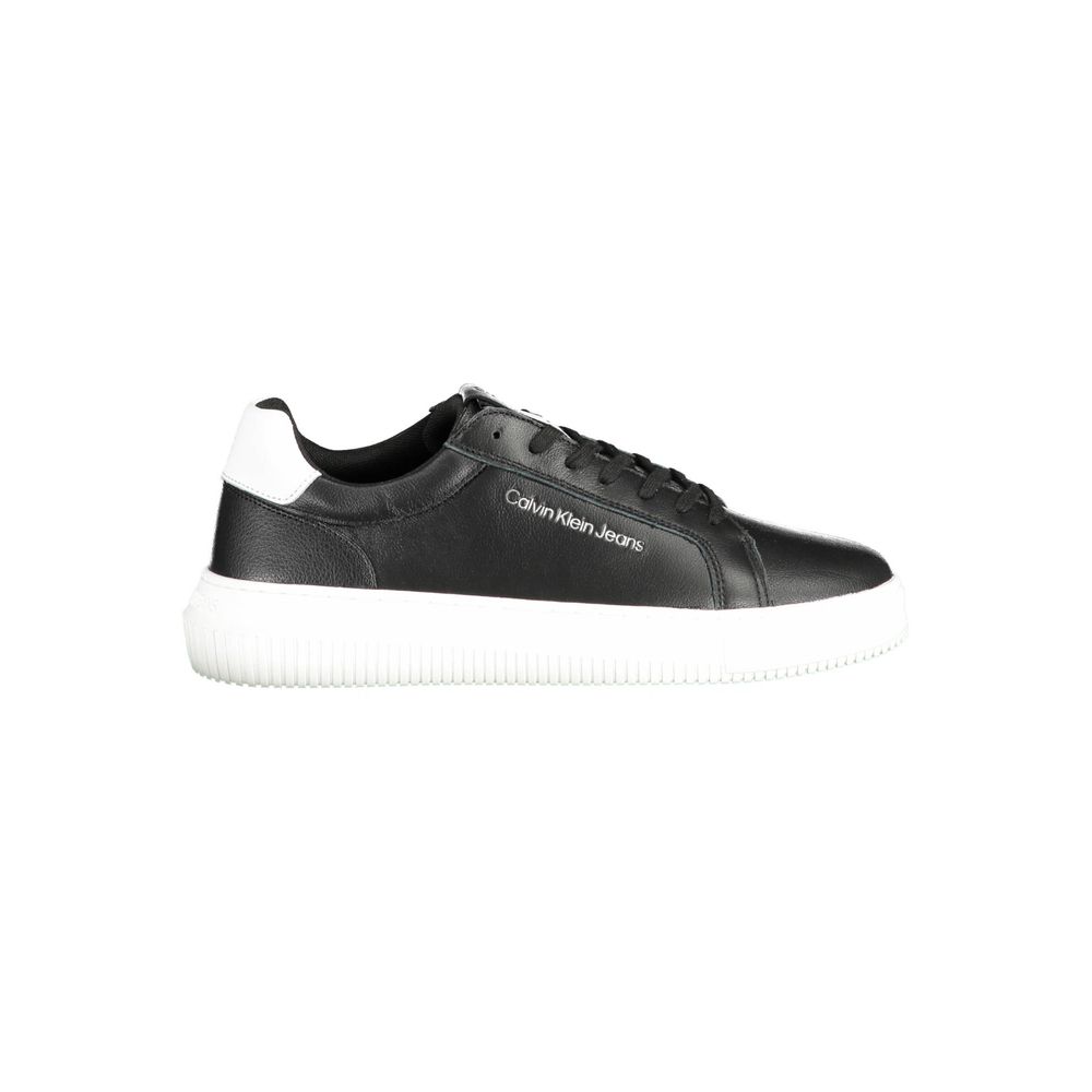 Schwarzer Polyester-Sneaker