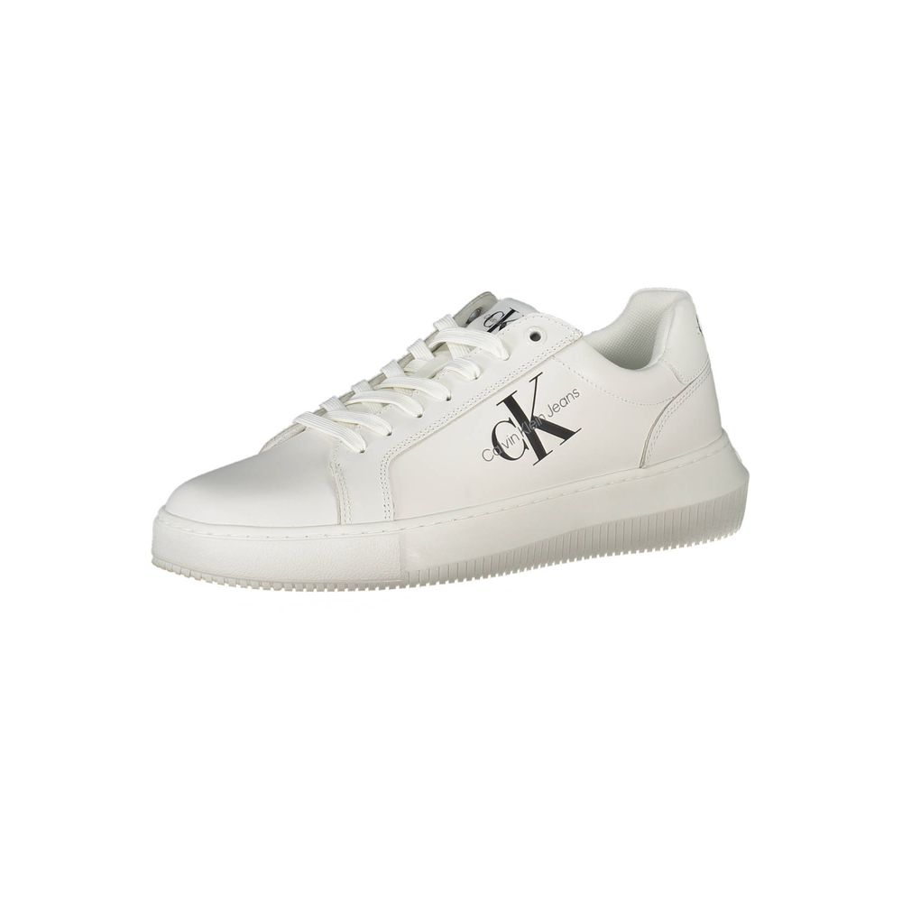 Weißer Polyester-Sneaker