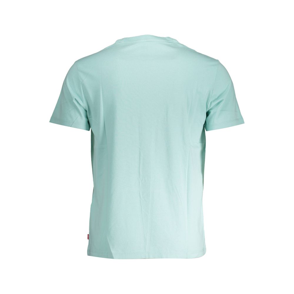 Blaues Baumwoll-T-Shirt