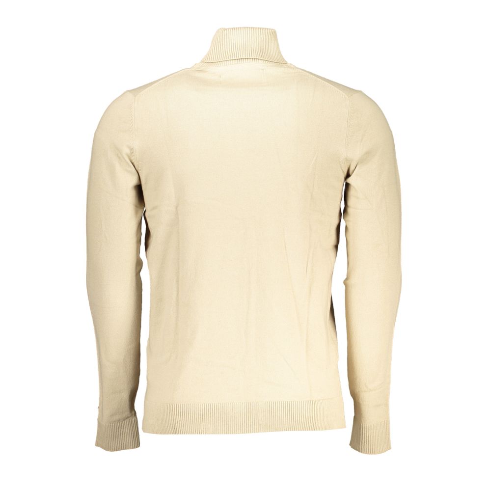 Beigefarbener Baumwollpullover