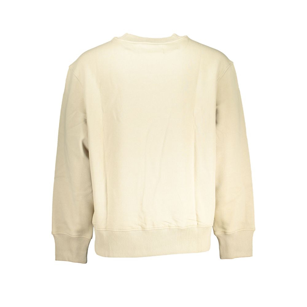Beigefarbener Baumwollpullover