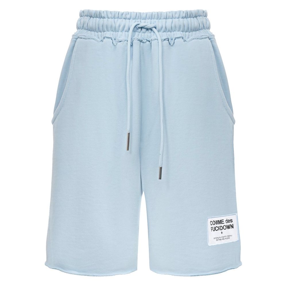 Blaue Baumwollshorts