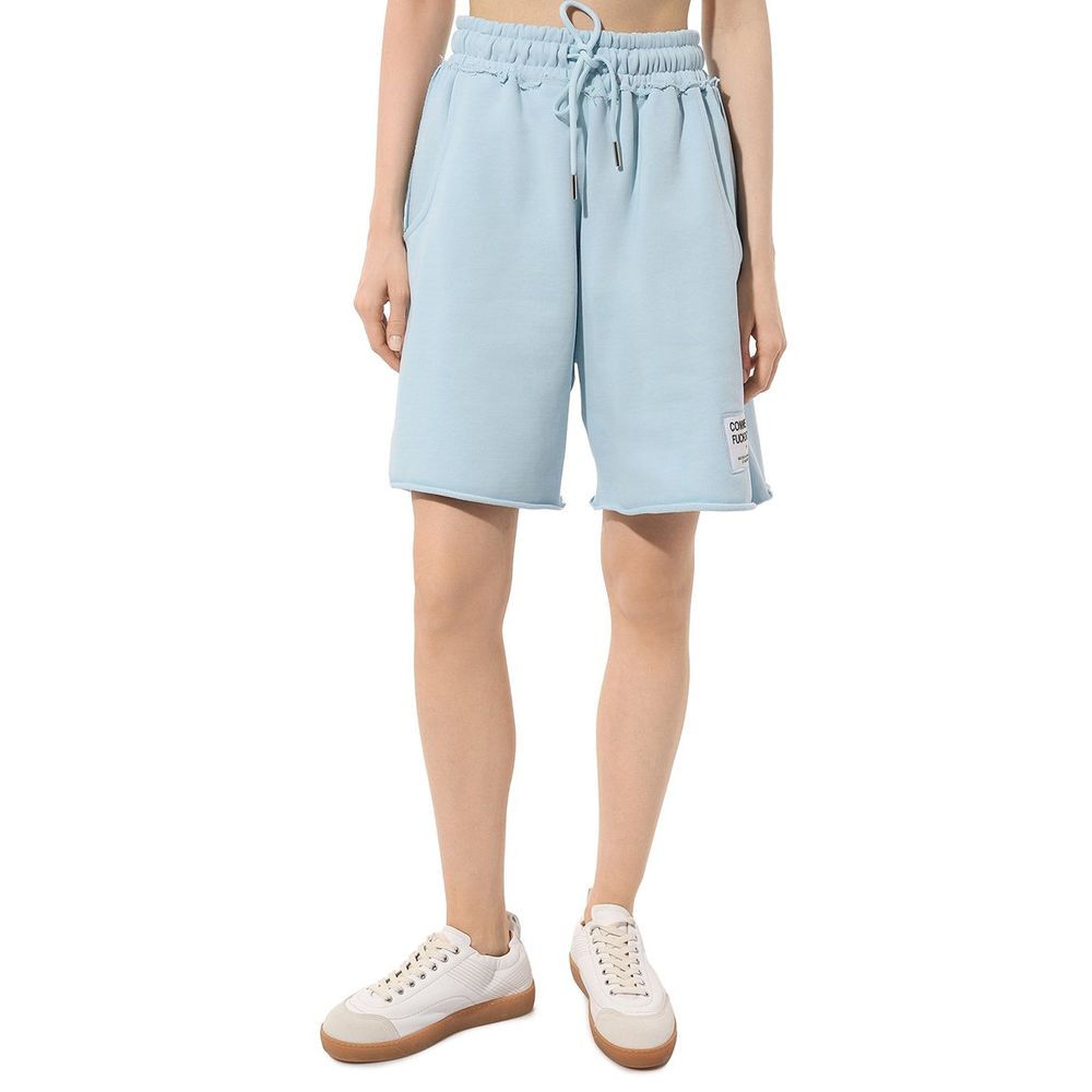Blaue Baumwollshorts