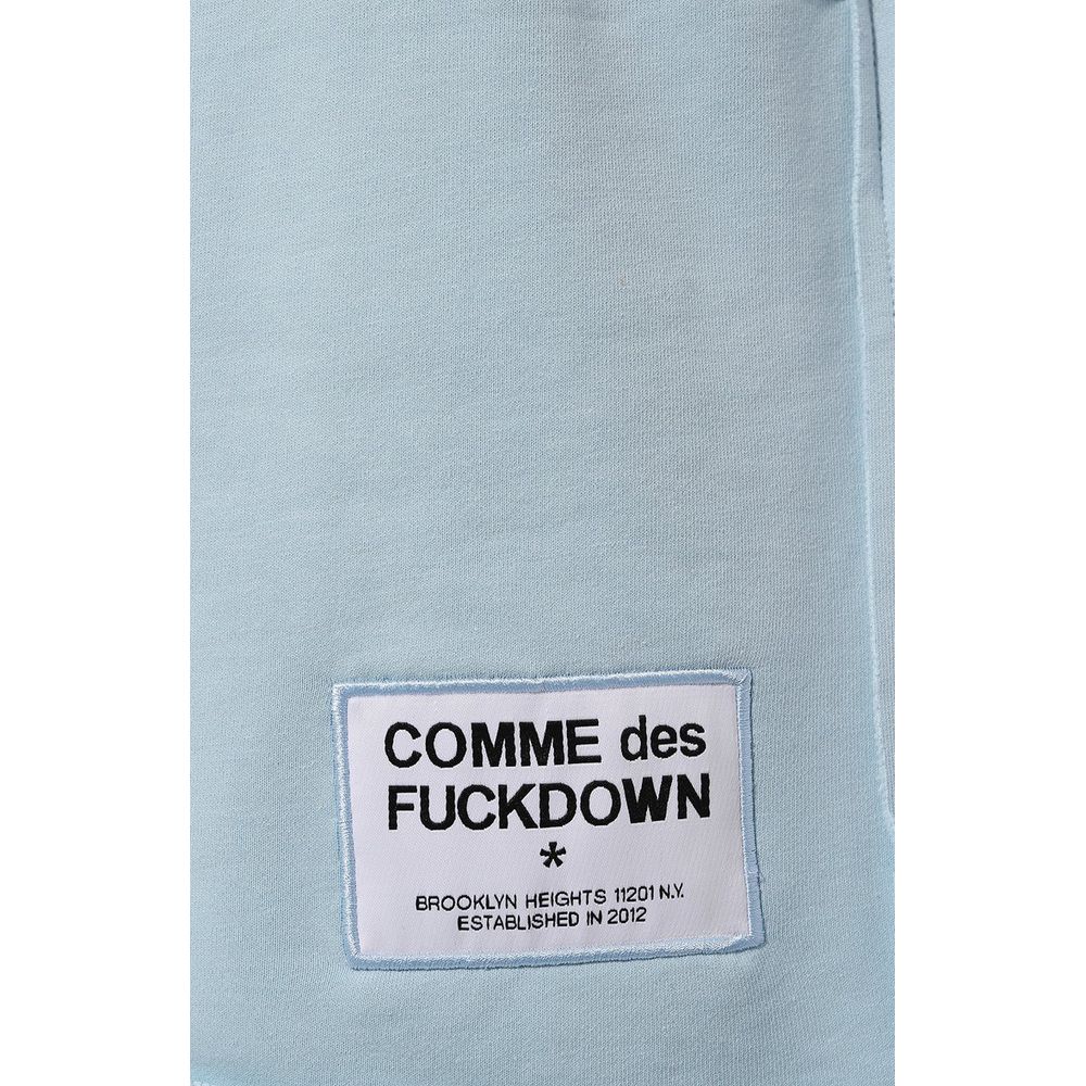 Blaue Baumwollshorts