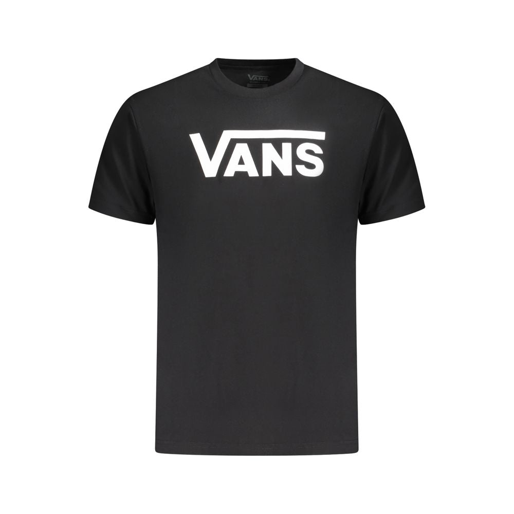Schwarzes Baumwoll-T-Shirt