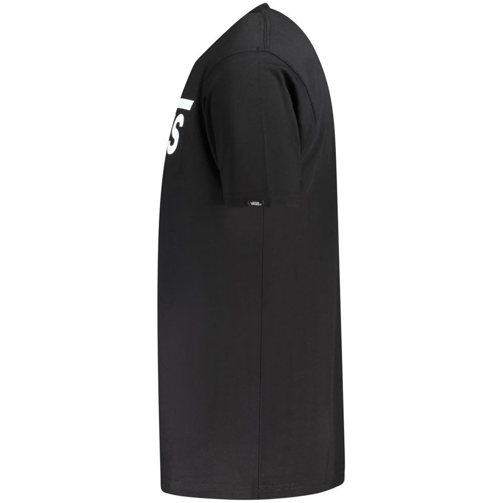 Schwarzes Baumwoll-T-Shirt