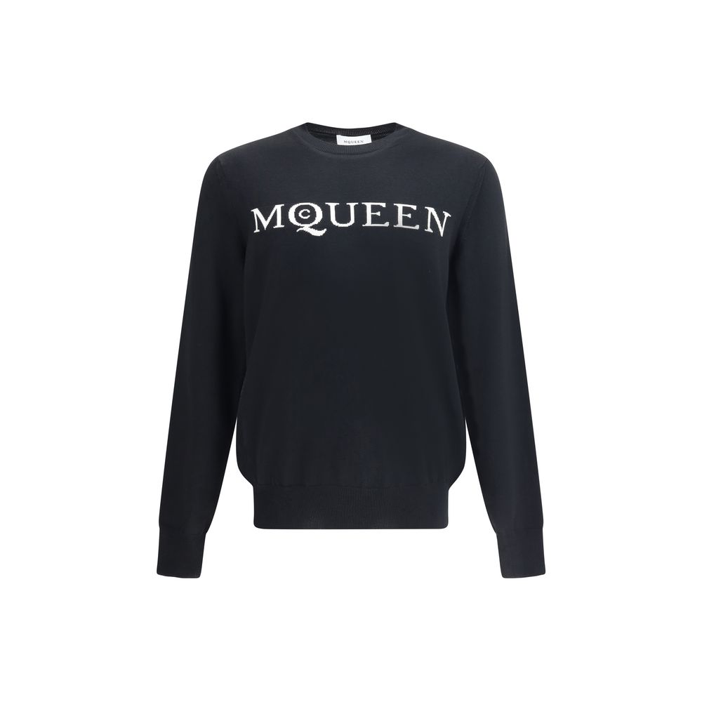 Wollpullover mit Logo