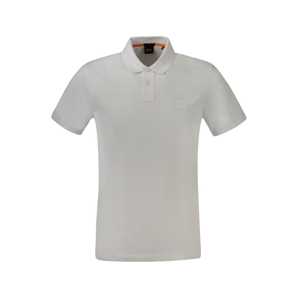 Weißes Poloshirt aus Baumwolle