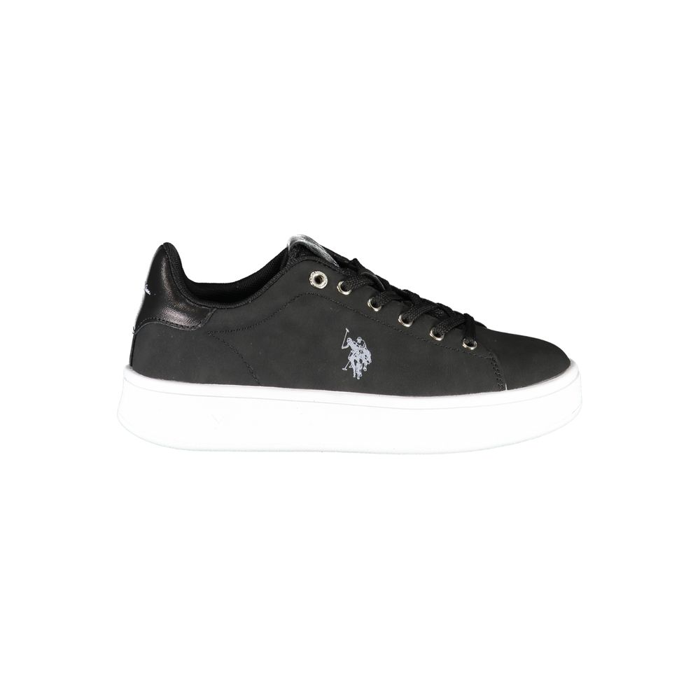 Schwarzer Polyester-Sneaker für Damen