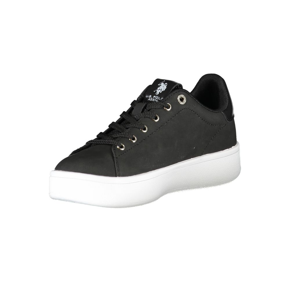 Schwarzer Polyester-Sneaker für Damen