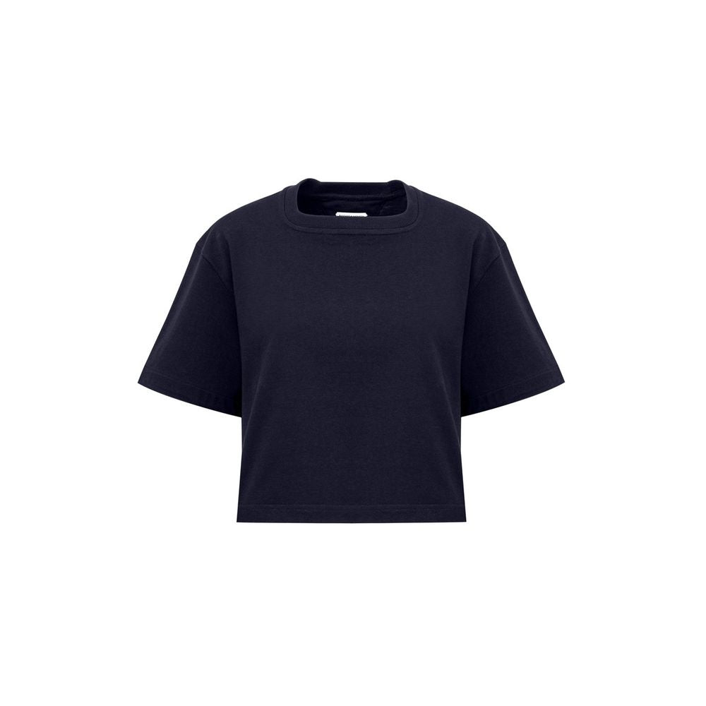 Blaues Baumwoll-T-Shirt