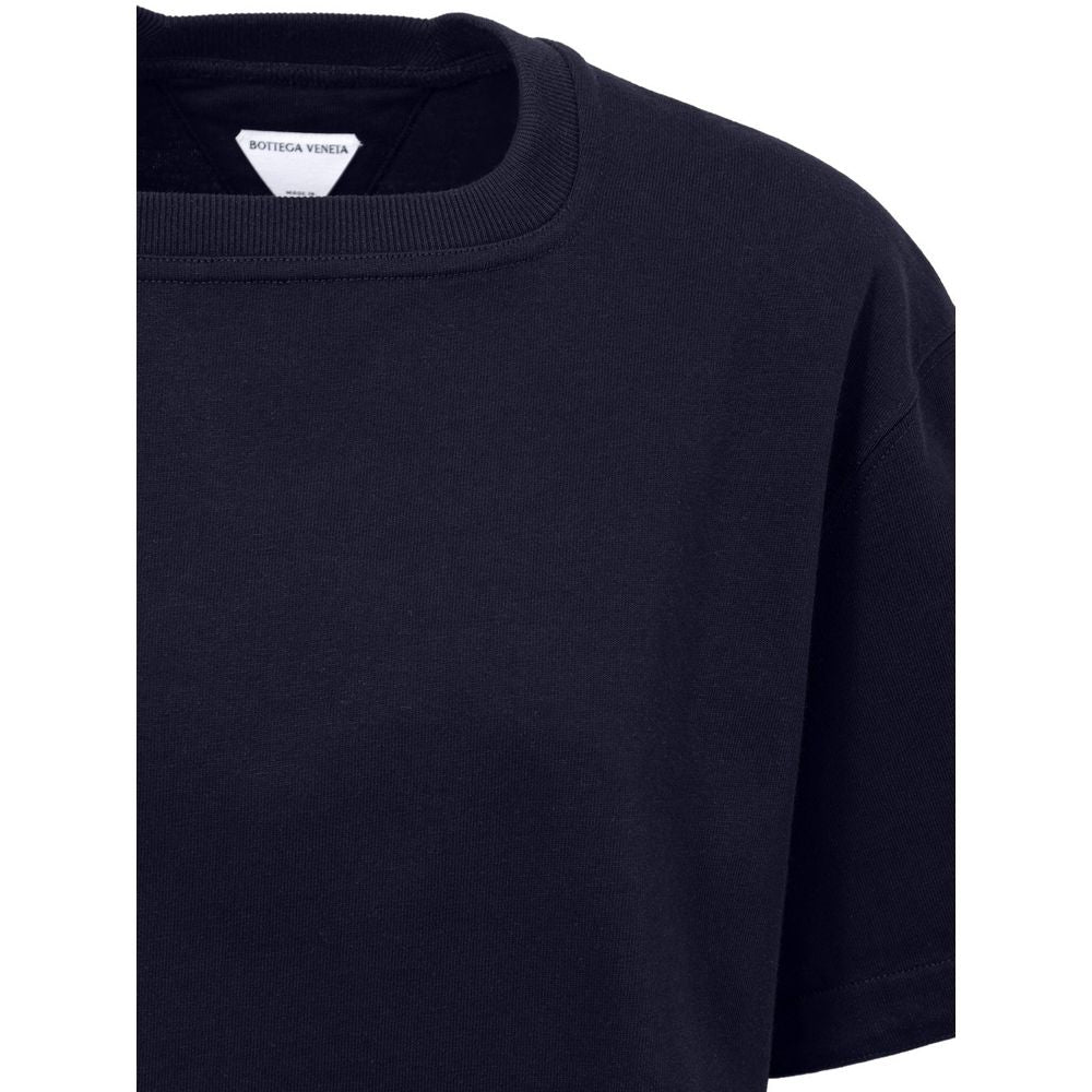 Blaues Baumwoll-T-Shirt