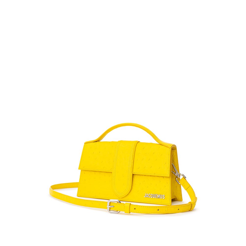 Gelbe Lederhandtasche
