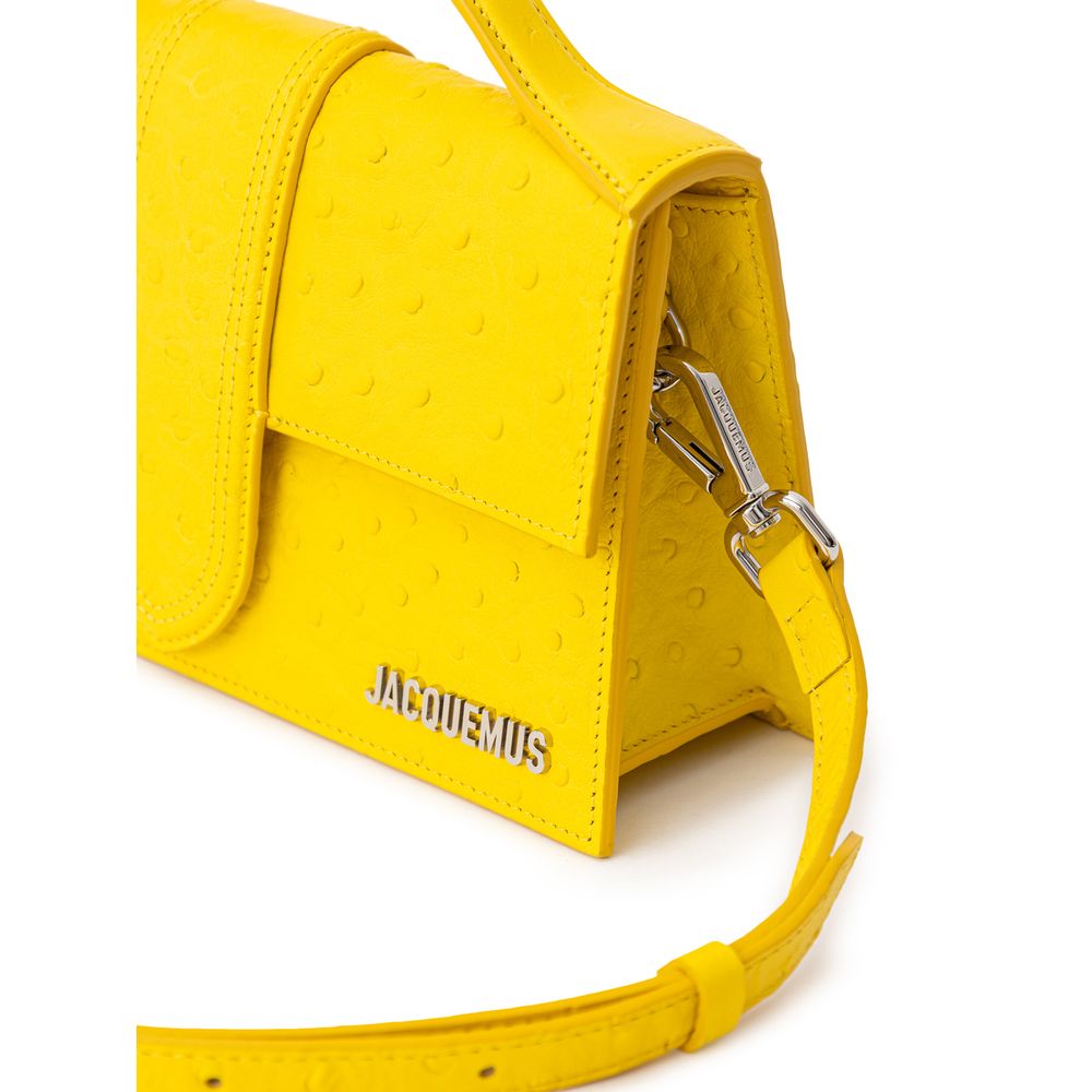 Gelbe Lederhandtasche