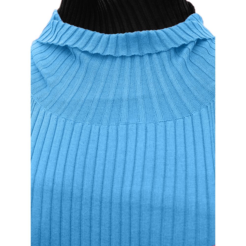 Blaue Baumwolle lang