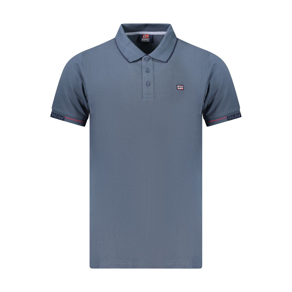 Blaues Poloshirt aus Baumwolle für Herren