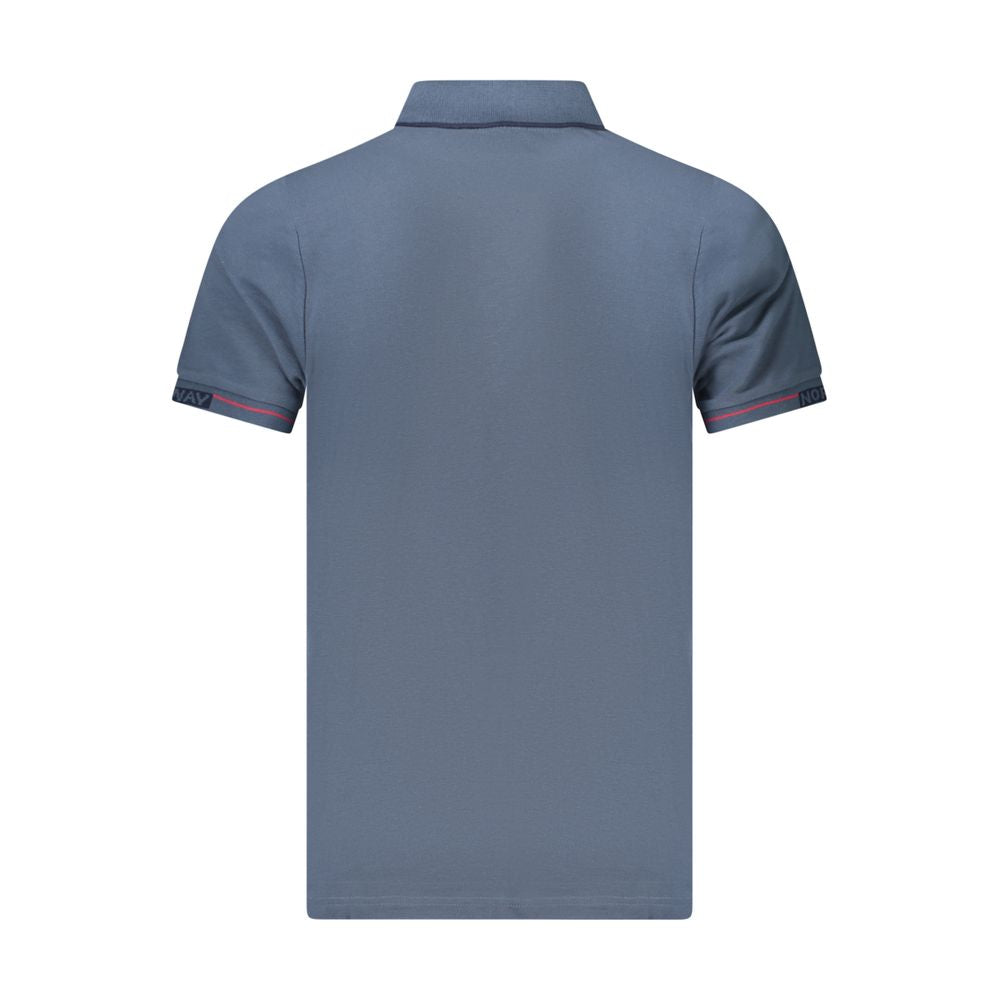 Blaues Poloshirt aus Baumwolle für Herren