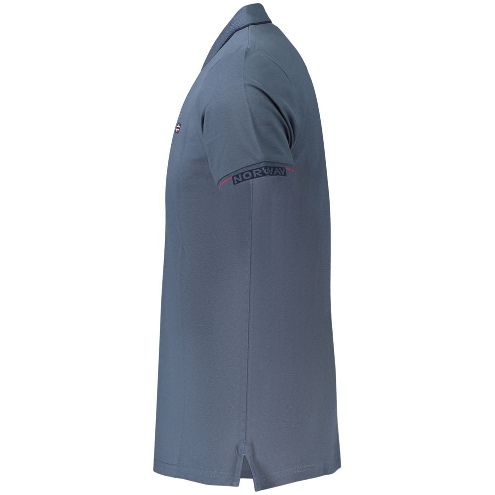 Blaues Poloshirt aus Baumwolle für Herren