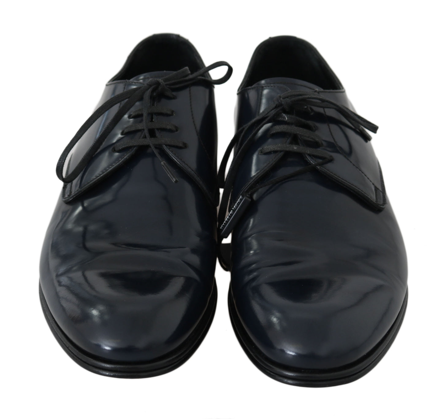 Blaue Leder Derby Formelle Herrenschuhe