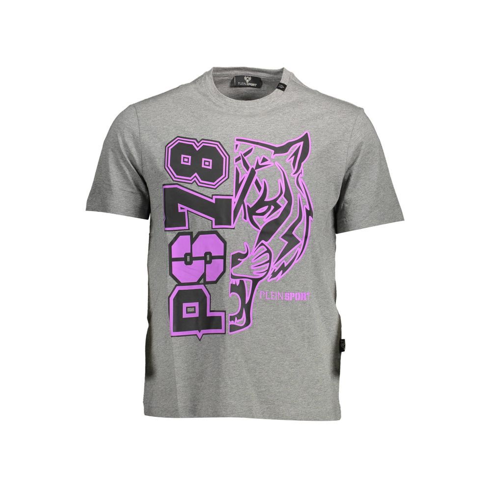 Graues Baumwoll-T-Shirt