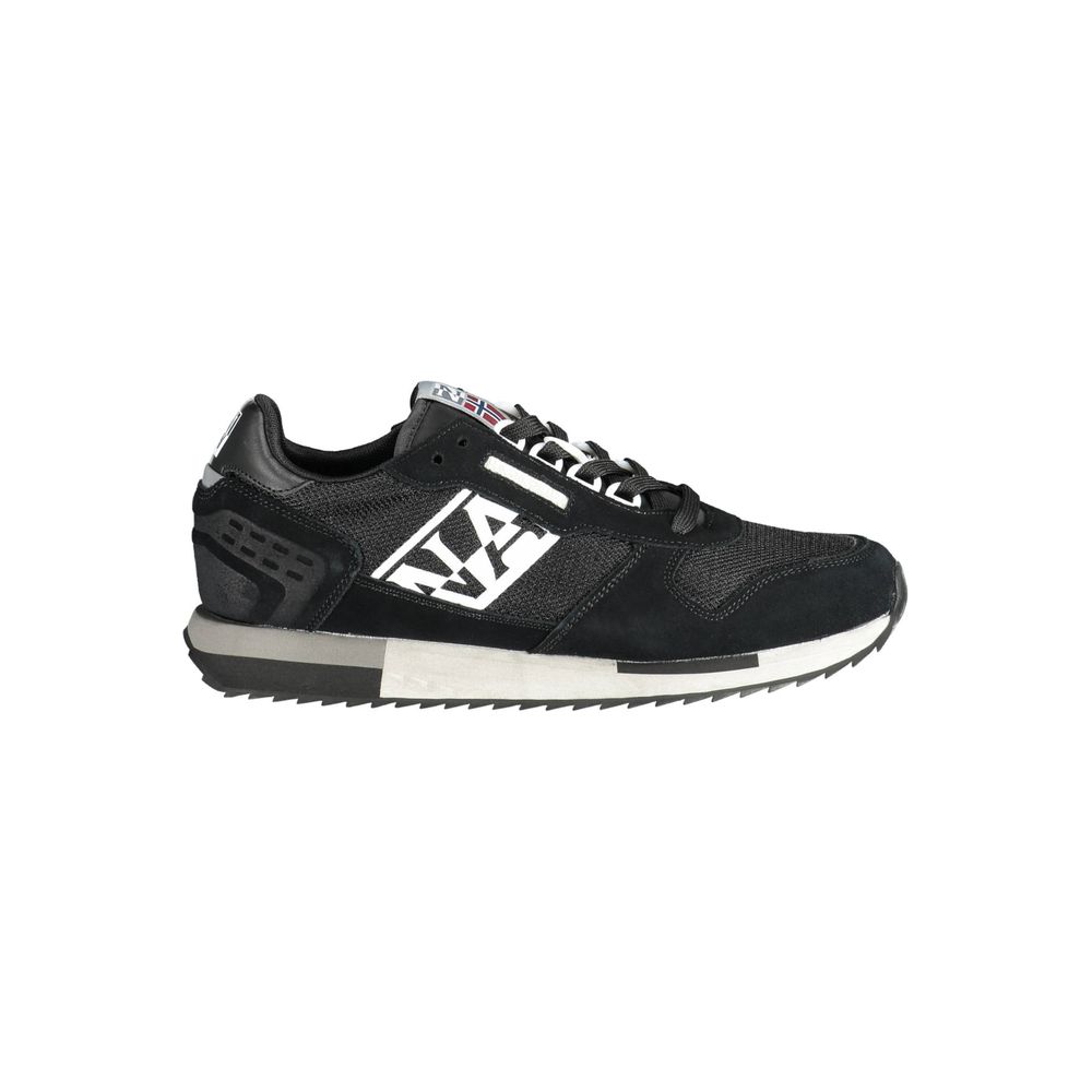 Schwarzer Polyester-Sneaker