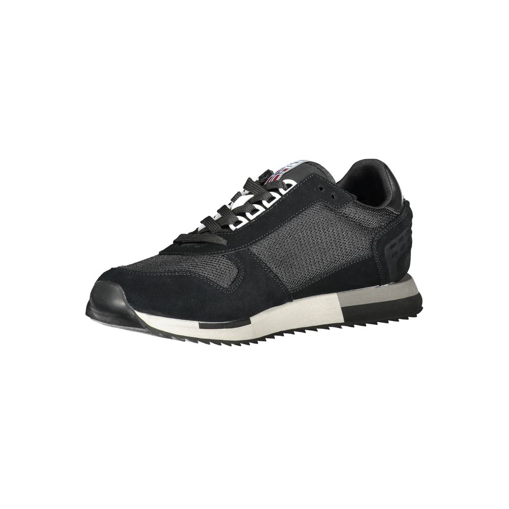 Schwarzer Polyester-Sneaker