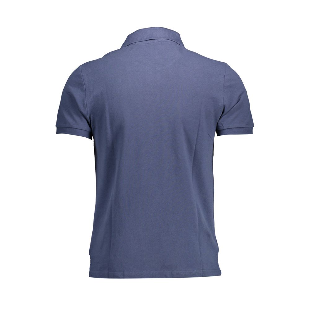 Blaues Poloshirt aus Baumwolle