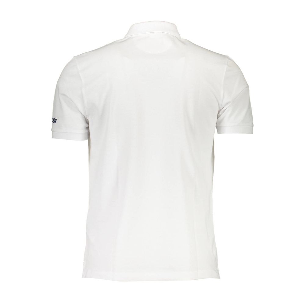 Weißes Poloshirt aus Baumwolle