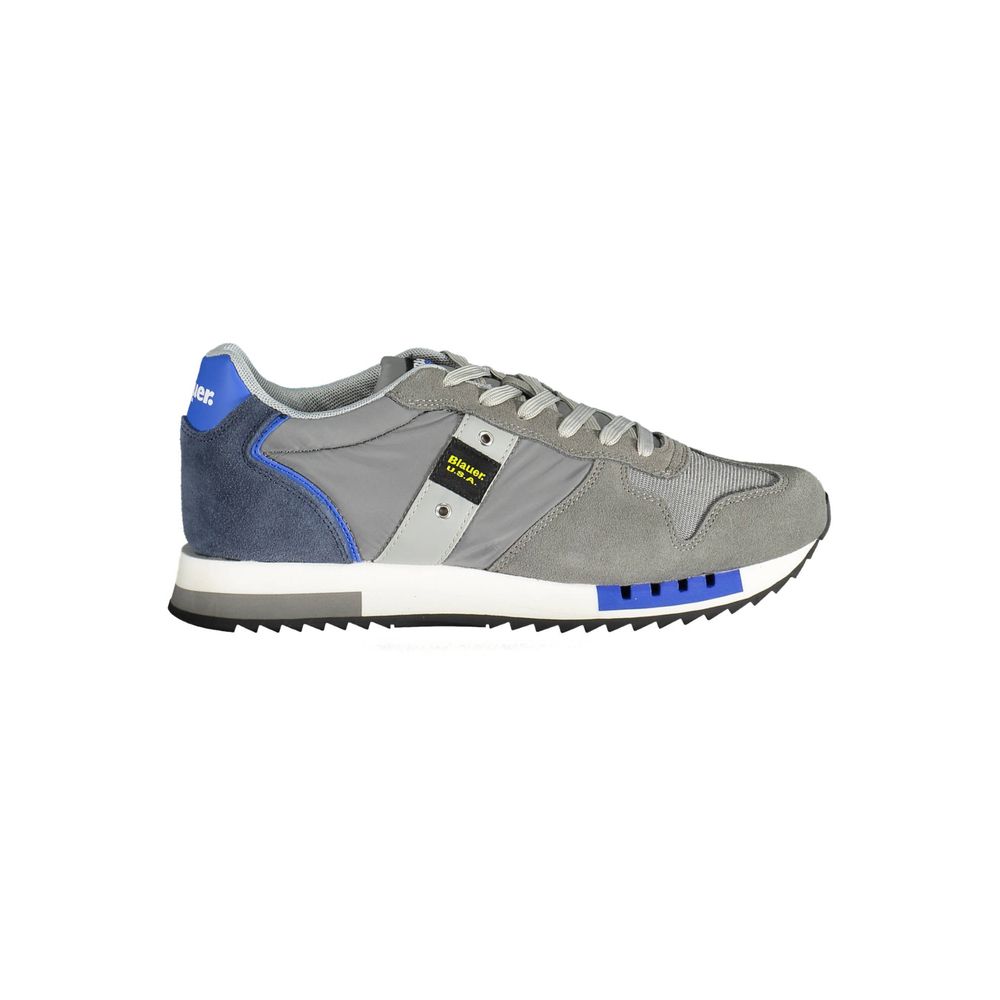 Grauer Polyester-Sneaker