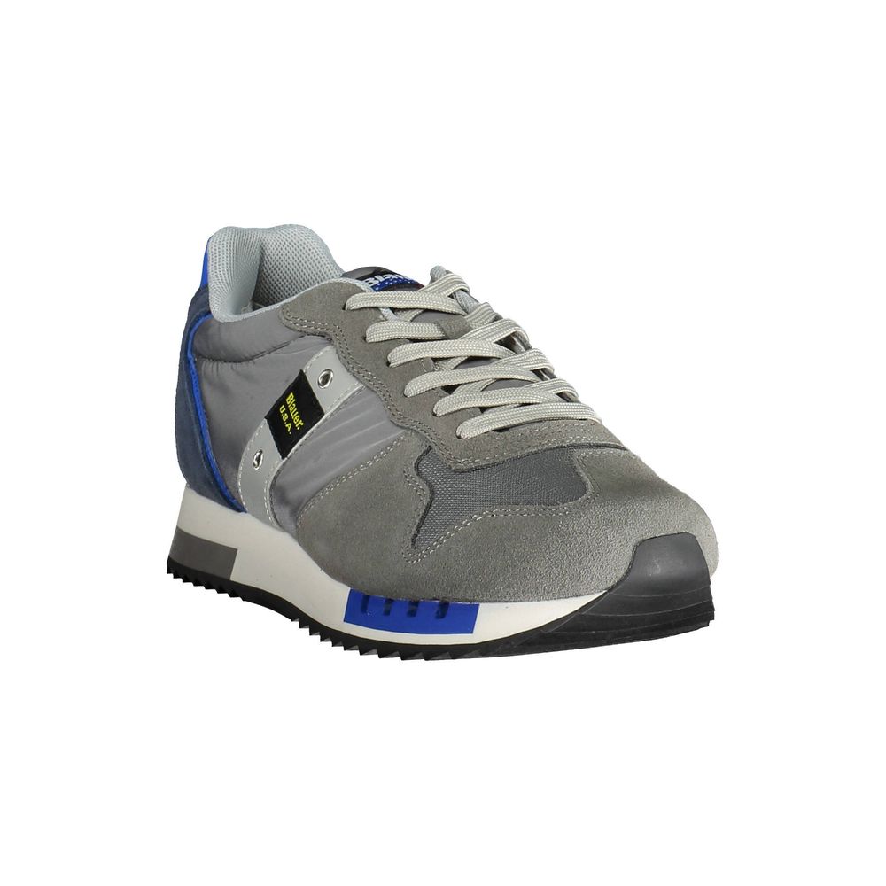 Grauer Polyester-Sneaker