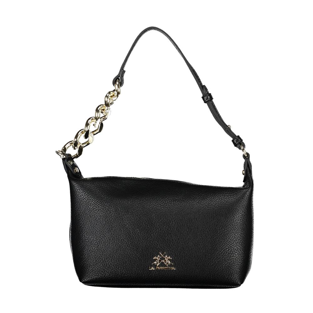 Schwarze Handtasche aus Polyethylen