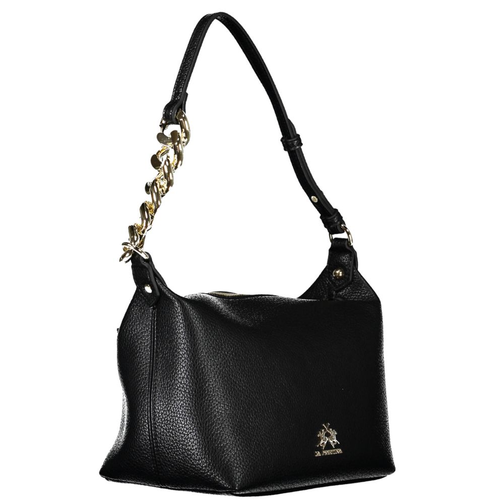 Schwarze Handtasche aus Polyethylen