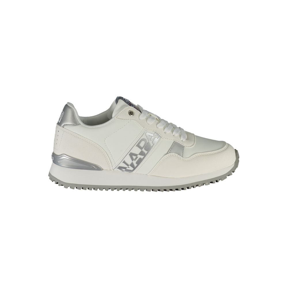 Weißer Polyester-Sneaker