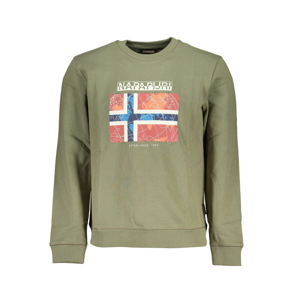 Grüner Baumwollpullover