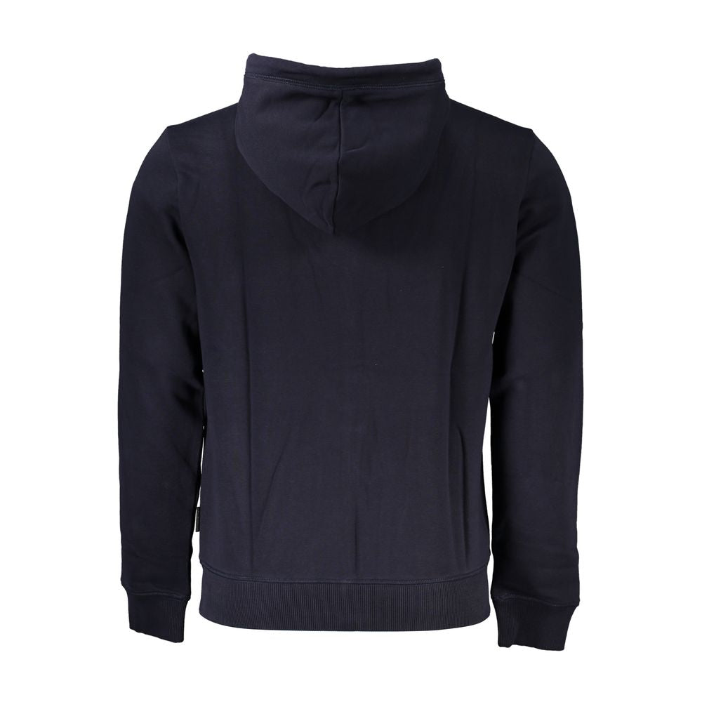 Blauer Baumwollpullover