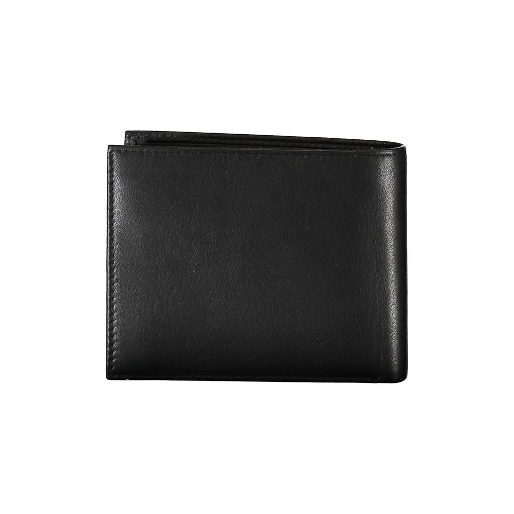 Schwarze Lederbrieftasche