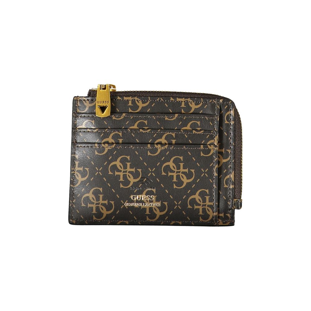 Braune Lederbrieftasche