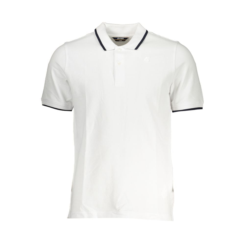 Weißes Poloshirt aus Baumwolle