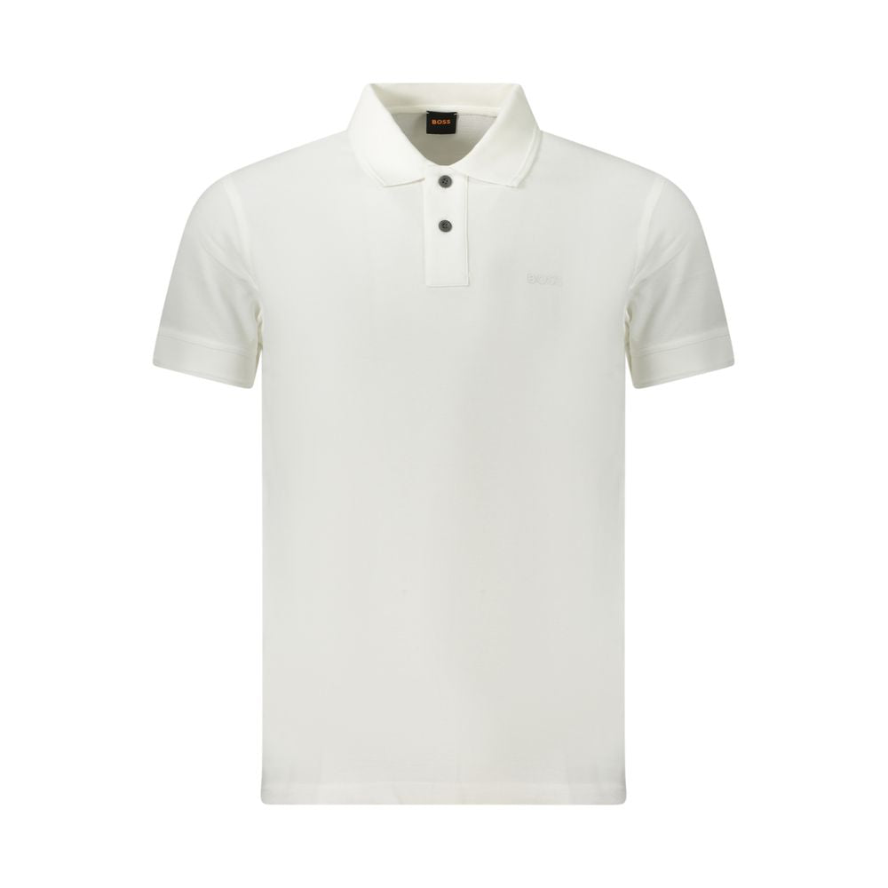 Weißes Poloshirt aus Baumwolle