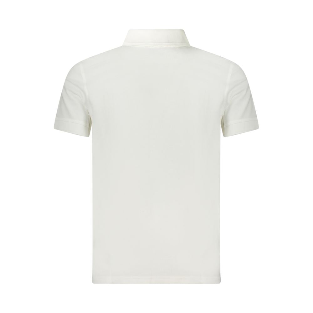 Weißes Poloshirt aus Baumwolle