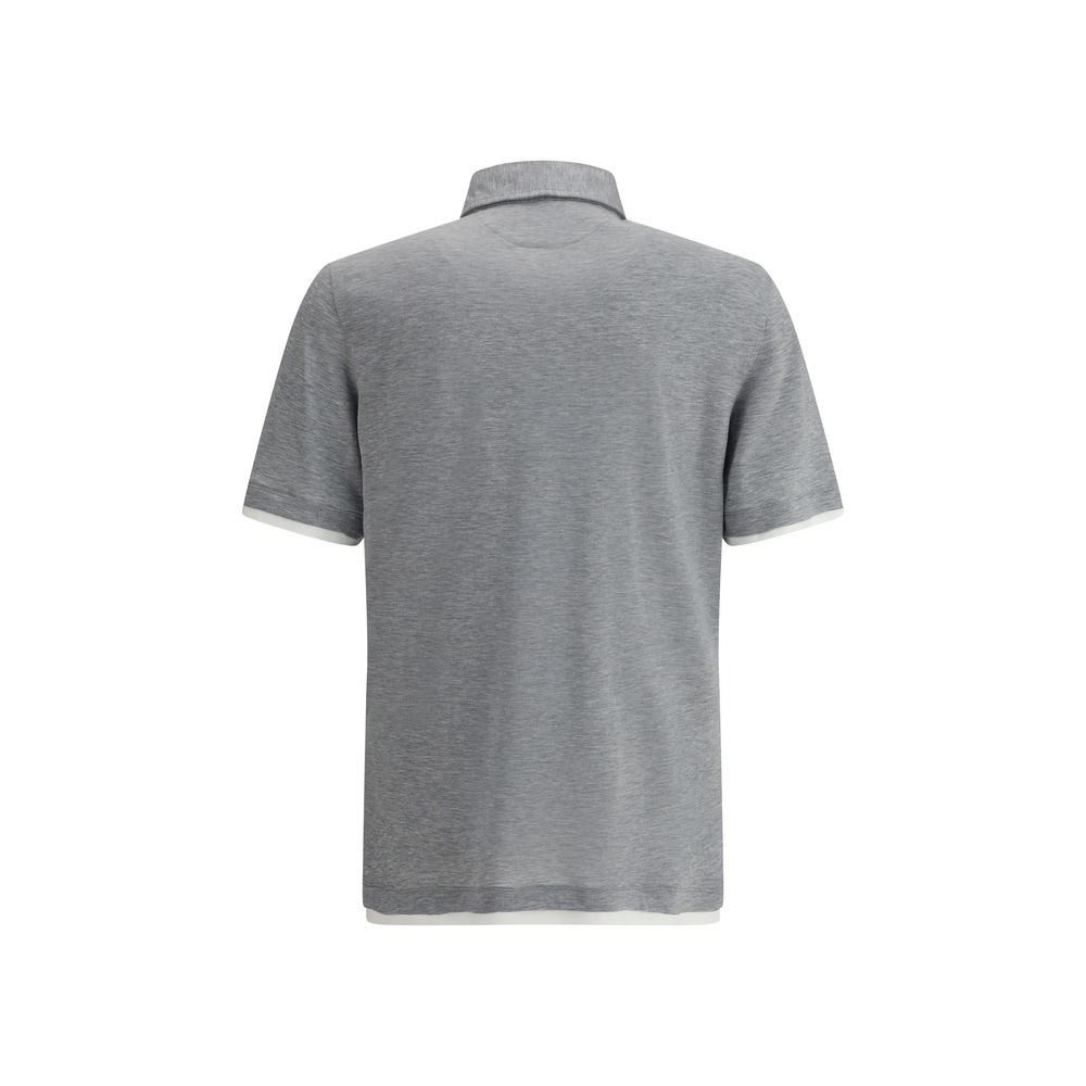 Seiden-Poloshirt