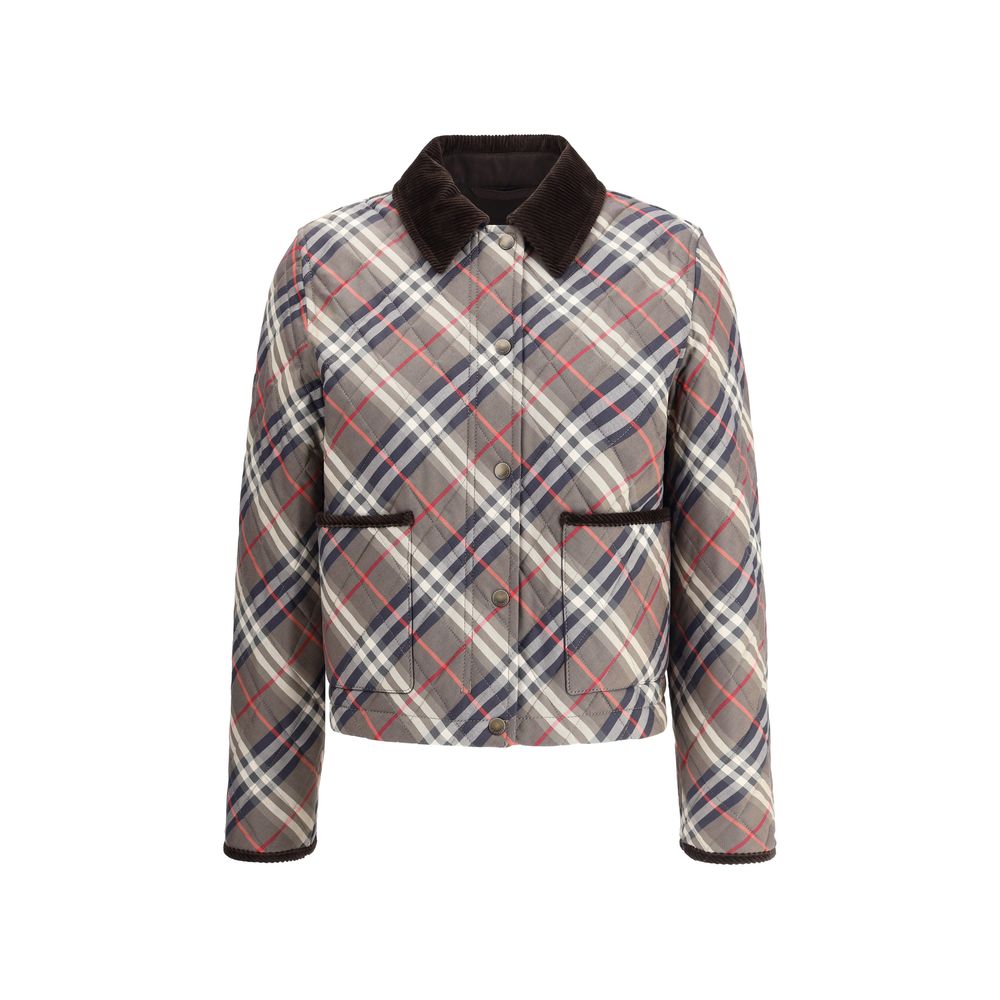 Wattierte Jacke mit Karomuster