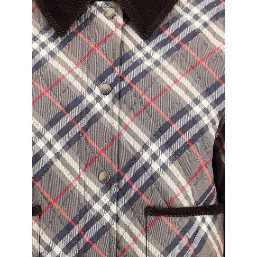 Wattierte Jacke mit Karomuster