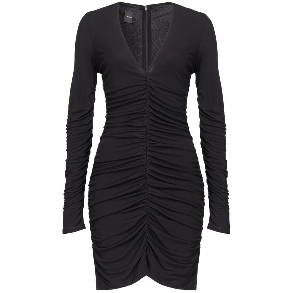 Schwarzes Nylonkleid