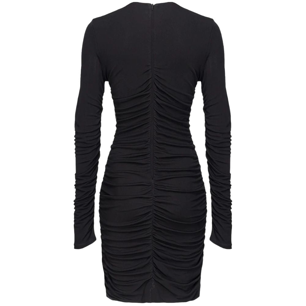 Schwarzes Nylonkleid