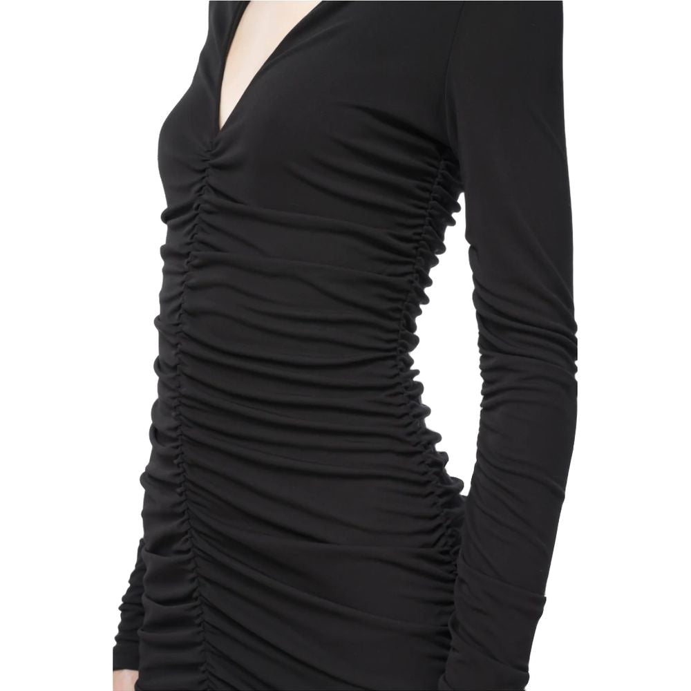Schwarzes Nylonkleid
