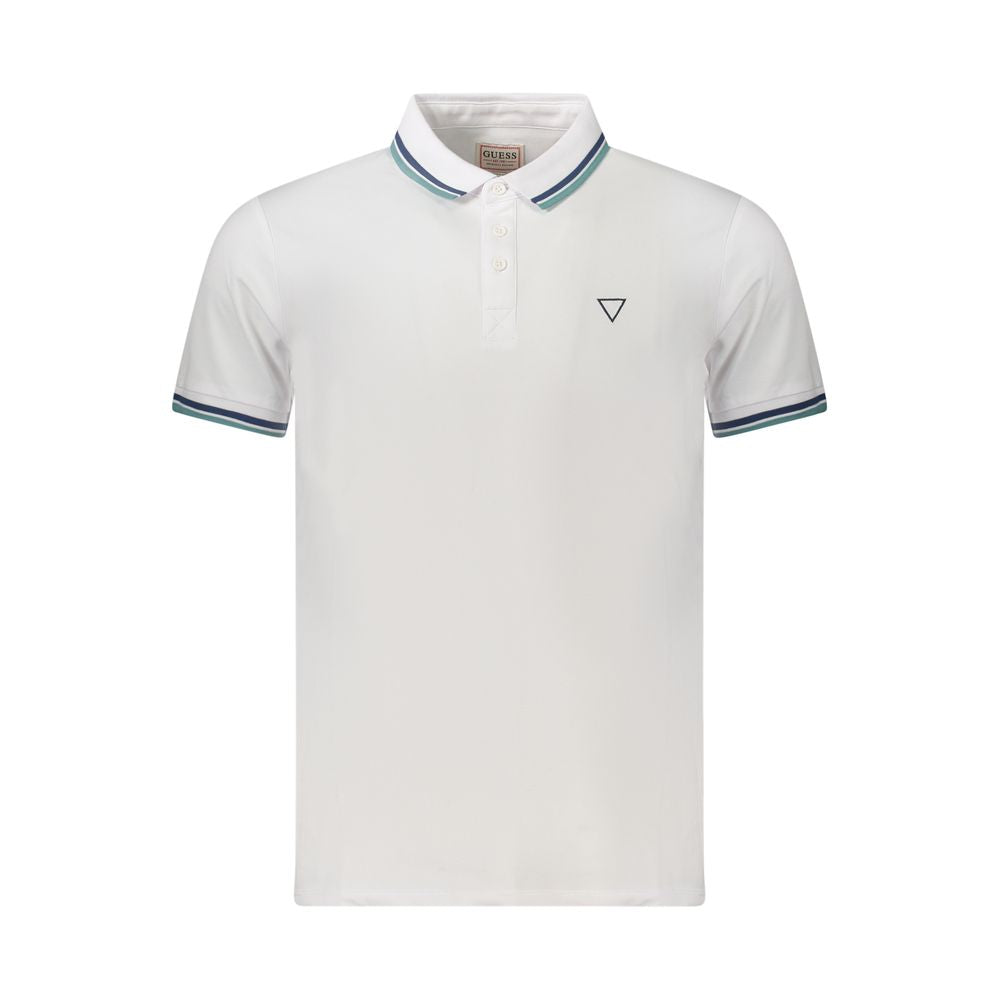 Weißes Herren-Poloshirt aus Baumwolle
