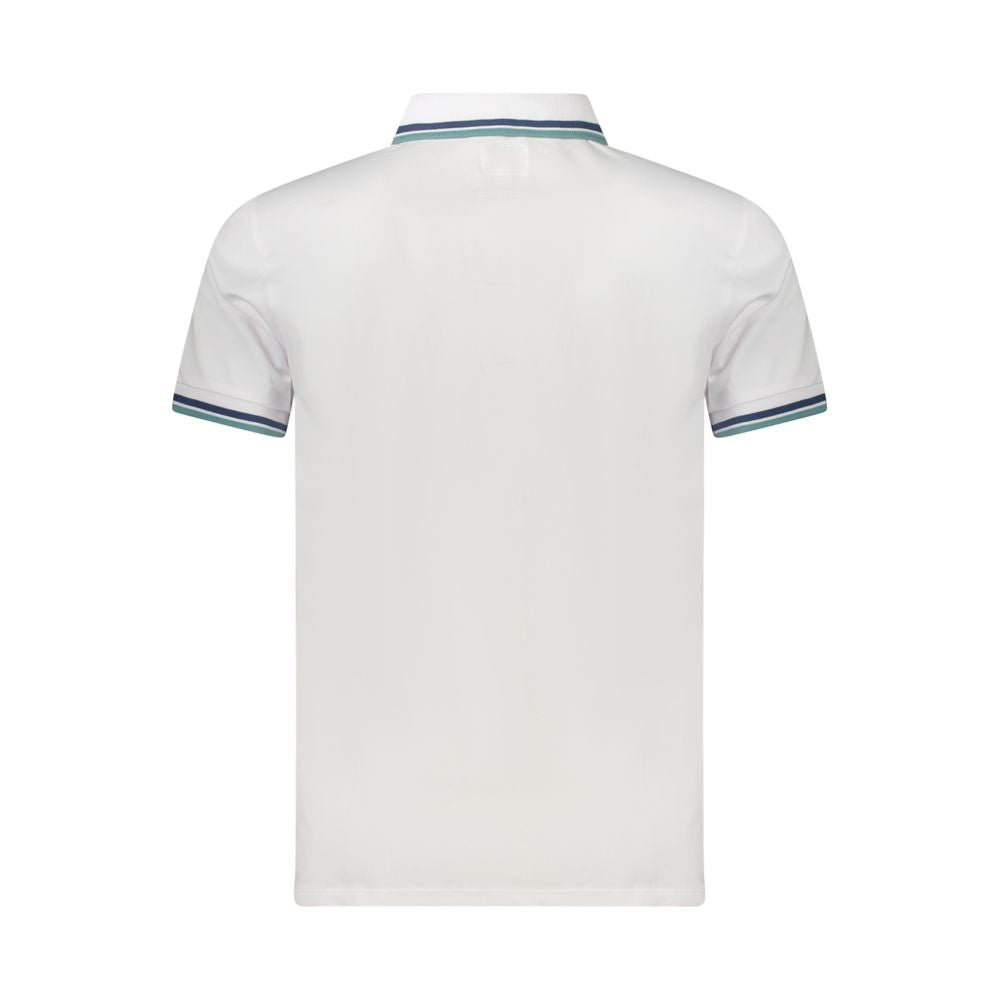 Weißes Herren-Poloshirt aus Baumwolle