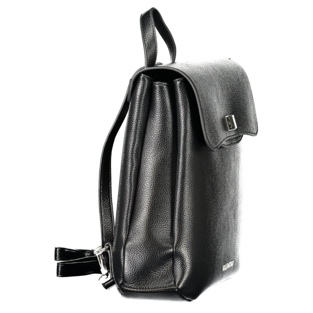 Schwarzer Polyethylen-Rucksack für Damen